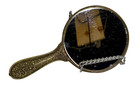 Antique Handheld Vanity Mirror-brass Color Finish