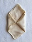 100  Silk Pocket Square Hand Rolled Champagne Ivory Men s Suit Handkerchief
