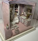 Artisan Dollhouse Miniature Boudoir Powder Room Vanity Room Box Intricate Ooak