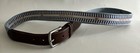 Peter Millar Tennessee Golf Belt 36 Leather Canvas Ribbon Brass Buckle Flag