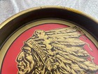 Iroquois Beverage Corp Buffalo Ny Indian Head Beer   Ale Vintage Metal Tray 13 