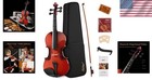 Violin Set 4 4 Full Size For Beginners W  Case  Bow  Rosin  Strings