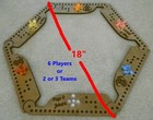 Pegs And Jokers Game Set - Travel Size For 2 To 6 Players - Made In The Usa