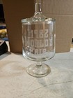 Vintage 1982 Knoxville  Tennessee World s Fair Souvenir Lidded Glass Candy Dish