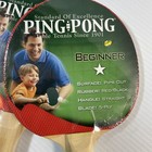 Ping Pong Table Tennis Racket Paddle New - Set Of 2 - Beginner