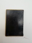 Antique Art Deco Mondaine Vanity Book Compact  Leather Black And Gold Tone