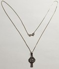 Celtic irish Sterling Silver Cross Necklace