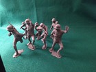 Lot Of 7  1963 Louis Marx Wwii German Soldiers 6  Inch