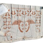 New Vtg Michelle Lipson Soft Sculpture Ibo Helmet Mask Lucha Libre U-sew-it Kit