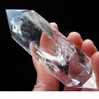 New Aaa 100  Natural Rock Clear Quartz Crystal Dt Wand Point Healing