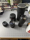 Vintage Camera Lens Lot Minolta Celtic 100-200mm Vivitar 135mm Quantaray