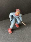 Vtg Lot Barclay Metal Ice Skater   Downhill Skier Lead Toy Figures Winter