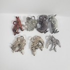 7 Eppy Animals Metallic Color Plastic Gumball Vending Prize Lot  a54 