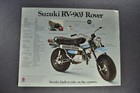 1973 Suzuki Motorcycle Brochure Sheet Ts-185j Sierra Rv-90j Rover Original 73