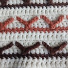 Granny Crochet Afghan Very Colorful Lap Blanket Throw Handmade 72x42