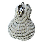 Auerbach Pear Mercer41 Figurine 8 25  Handcrafted Ceramic Rhinestones Crystals