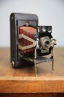 Antique Kodak Folding Pocket 1a Camera Red Bellows Dual View Finder Rare Vintage