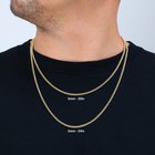 14k Yellow Gold 3mm Miami Cuban Italian Link Chain Necklace Mens Womens 16 - 30 