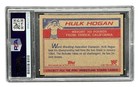 Hulk Hogan Signed 1985 Topps  1 Wwf Wwe Rookie Card Psa