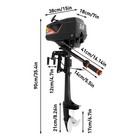 2 Stroke 3 6hp Outboard Motor Boat Engine Water Cooling Cdi System Heavy Duty