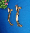 Foal Horse Design Door Pull Decor Brass Pony Design Home Door Handle Pair Ca734