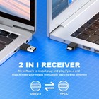 Dinofire Usb Type C Wireless Presenter Remote Presentation Clicker volume Con   