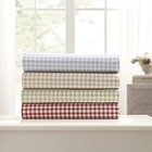 250 Thread Count 100  Cotton Gingham Sheet Set Size - And White Queen Red