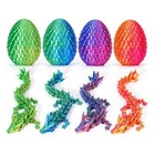 Dragon Eggs  3d Printed Perfect Fidget Toys With 4pcs Articulated Dragons For