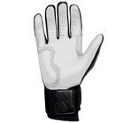 Bruce Bolt Youth Chrome Series Long Cuff Batting Gloves Black