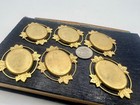 6 Vintage 20 X 30mm Oval Gold Tone Settings Diy Bezel Findings Frames Lot B