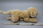 Animal Alley Yellow Lab Puppy Dog 15    Plush Golden Retriever Laying Toysrus Nice
