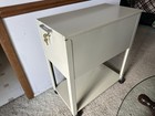 Industrial Retro File Cabinet Rolling Bar snack Cart Storage Lift Top 2 Keys Mcm