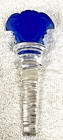 Versace Rosenthal Versace Blue Medusa Head Crystal Wine Liquor Bottle Stopper