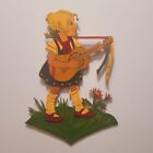 3 Antique 1930s Hand Painted Grobsachsen Bergstron German Children Wood Art