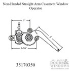 Peachtree Ariel Casement Window Non-handed Straight Arm Operator - Black