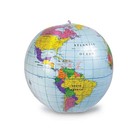 Inflatable World Globe 11 Inch Kids Geography Educational Toy Classroom