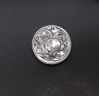 Hand-engraved Skull   Scrollwork Art Coin - Ornate Carving
