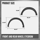 Fender Flares Fit Ford Maverick 22-25 Front Rear Wheel Eyebrow Trim Black