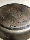 Vintage Griswold Cast Iron Skillet Large Block Logo No 8 704g 10 Inch Pan 1930s