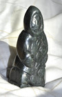 Vintage Carved Soapstone Inuit Man  Canada Eskimo Art Esquimau Stamp Seal Signed