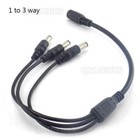 1 Female To 3 Male Splitter Power Cable Cord - Cctv Security System Camera Dvr