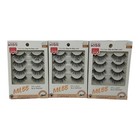 3x Kiss Lash Couture Naked Drama Collection Eyelashes