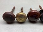 Antique Vintage Old  Brass Steel   Porcelain Door Knobs Reclaimed Lot