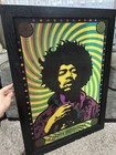 Jimi Hendrix Lenticular Psychedelic Art Poster Picture  needs Cleaning