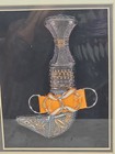 Vintage Omani Jambiya Khanjar Knife Framed Curved Dagger Yemen