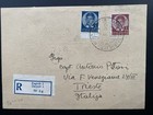 1938 Yugoslavia Zagreb Jubilee Philatelic Exhibition Registered Card To Trieste