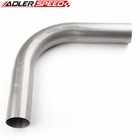 2 1 4  Inch 90 Degree Mandrel Bend 409 Stainless Steel Exhaust Elbow Pipe 2 25  