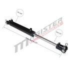 Hydraulic Cylinder Welded Double Acting 2 5  Bore 18  Stroke Clevis 2 5x18 New