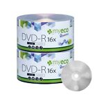 100 Pack Myeco Dvd-r Dvdr 16x 4 7gb Economy Branded Logo Blank Recordable Disc
