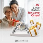 Hand Heart Sculpture Heart Hands Statue Elegant  Shaped  Decor For Home   Office